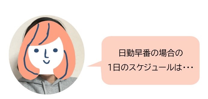 Mさんの1日のスケジュール